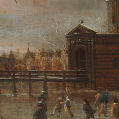 The Blauwpoort in Leiden in the Winter by Abraham Beerstraten - 4_66fe68cc8213847b6f357bd1