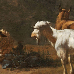 Italian Landscape with Girl Milking a Goat by Karel du Jardin - 4_66fe78318213847b6f357bec