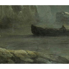 View of a Rocky Coast by Moonlight by Théodore Gudin - 4_66fe82748213847b6f357c1a