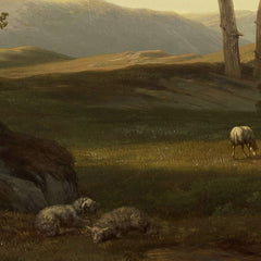 Evening mood with shepherd by Cornelis Lieste - 4_66fe85f58213847b6f357c39