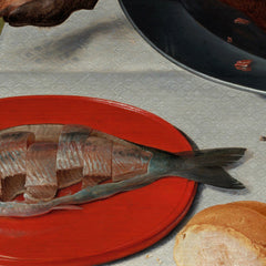 Still Life with Meat, Fish, Vegetables, and Fruit by Jacob van Hulsdonck - 4_6710397c762cab4eff787184