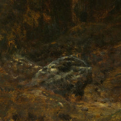 Leaving the Forest, Fontainebleau: Setting Sun by Théodore Rousseau - 4_6710460f762cab4eff787211