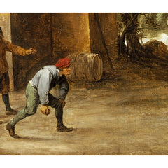 Landscape with Peasants Playing Bowls Outside an Inn by David Teniers the Younger - 4_671651e179e456cb766b9088