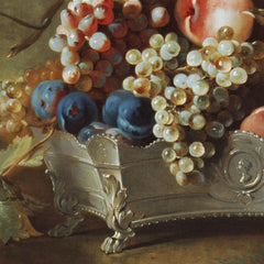 Still Life with Monkey, Fruits, and Flowers by Jean-Baptiste Oudry - 4_67390706746ff704b89f881e