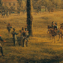 Scene from the Napoleonic Wars: View of Kaiserebersdorf by Joseph Rebell - 4_673c94e15e0c5e198f5ec56f