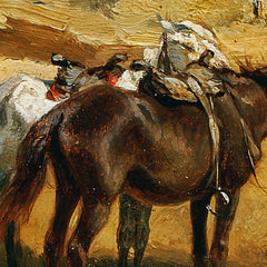 Two Hungarians with two horses in the Puszta by Johann Gualbert Raffalt - 4_673cb86a5e0c5e198f5ec627