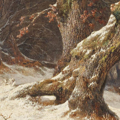 Winter landscape (winter forest) by Remigius Adrianus van Haanen - 4_673ce3c15e0c5e198f5ec731