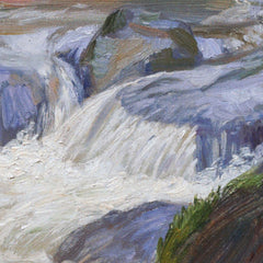 River weir with mill, Klam near Grein by Hugo Schubert - 4_674341f5faa684e1cf4ba581