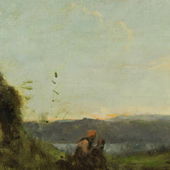 Tree landscape (Evening) by Jean-Baptiste Camille Corot - 4_67435310faa684e1cf4ba5c5