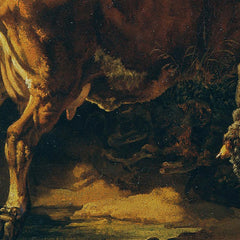 Bull chasing a cow, landscape in the background at Carrara by Johann Nepomuk Rauch - 4_67448404faa684e1cf4ba760