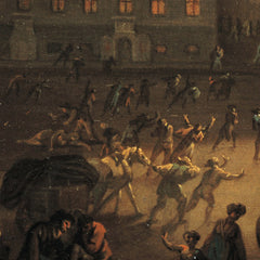 The Most Terrible Night. View of Kongens Nytorv in Copenhagen During the English Bombardement of Copenhagen at Night between 4 and 5 September 1807 by C.A. Lorentzen - 4_67672aa7b7c995d950163f5f