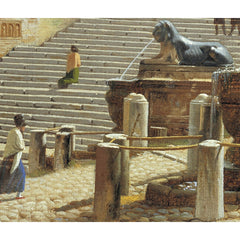 The Marble Steps leading up to the Church of Santa Maria in Aracoeli in Rome by C.W. Eckersberg - 4_67673099b7c995d950163ffe