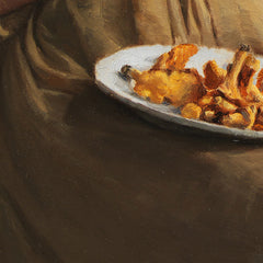 A Young Girl Preparing Chanterelles by Peter Ilsted - 4_6767314fb7c995d950164025