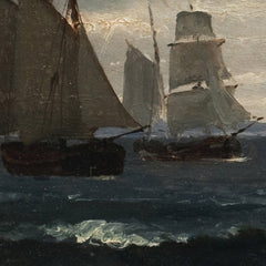 Sailing Ships in the Sound south of Kronborg by C.F. Sørensen - 4_67674c38b7c995d95016417b