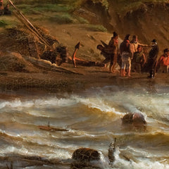 Shipwreck after a Storm off the West Coast of Jutland near Ferring Church by C.F. Sørensen - 4_67674d09b7c995d9501641a0