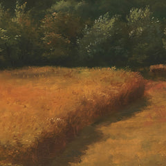 A Funen Landscape at Harvest Time with Wedellsborghoved in the Background by Dankvart Dreyer - 4_67675292b7c995d95016426b