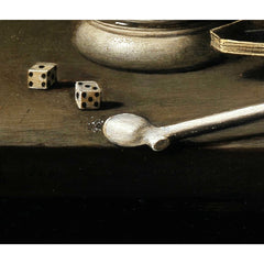 Still Life with a Stoneware Jug, Berkemeyer, and Smoking Utensils by Pieter Claesz - 4_676ee0f7e83ae7ff01b299fc