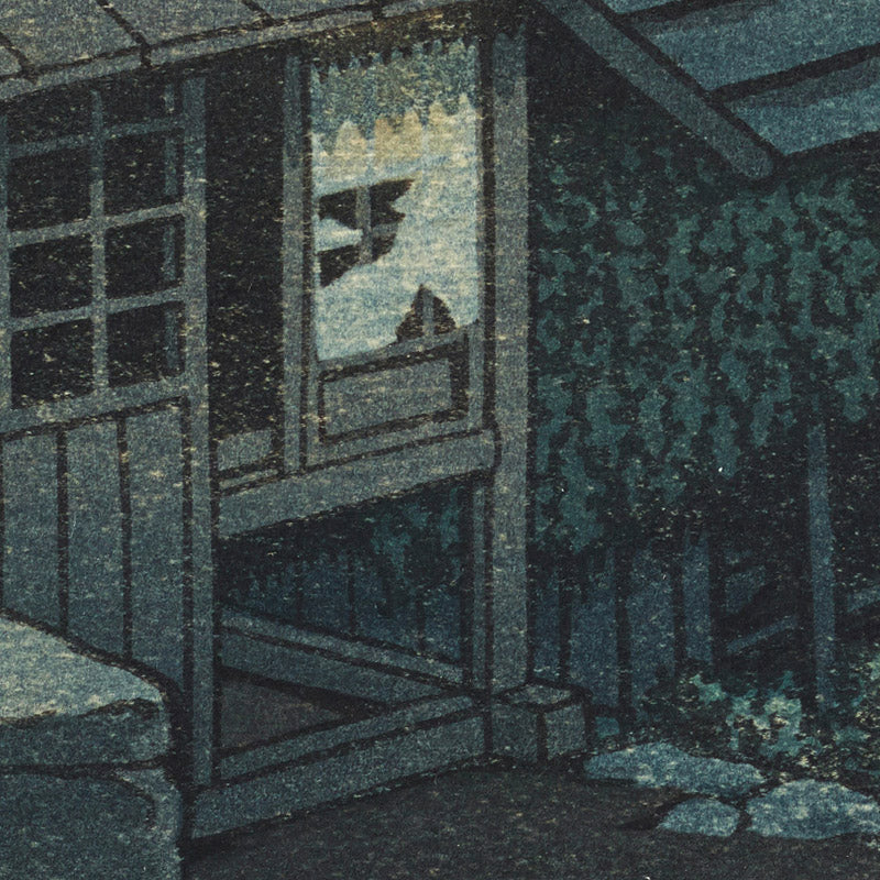 Kawase Hasui - Cloudy day at Mizuki, Ibaraki Prefecture