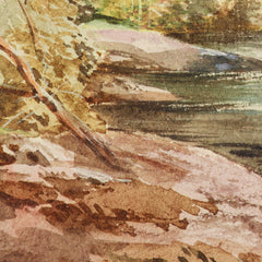River scene, Porirua river by Nicholas Chevalier - 4_6846b22a1483fa5b355590d1