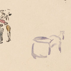 Watercolour sketch of a street scene by Gertrud Kauders - 4_6846dfd21483fa5b355591e1