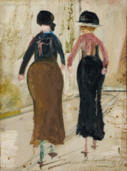 Two Women from Behind by Maurice Utrillo