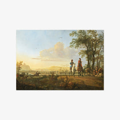 Aelbert Cuyp - Horsemen and Herdsmen with Cattle - Poster