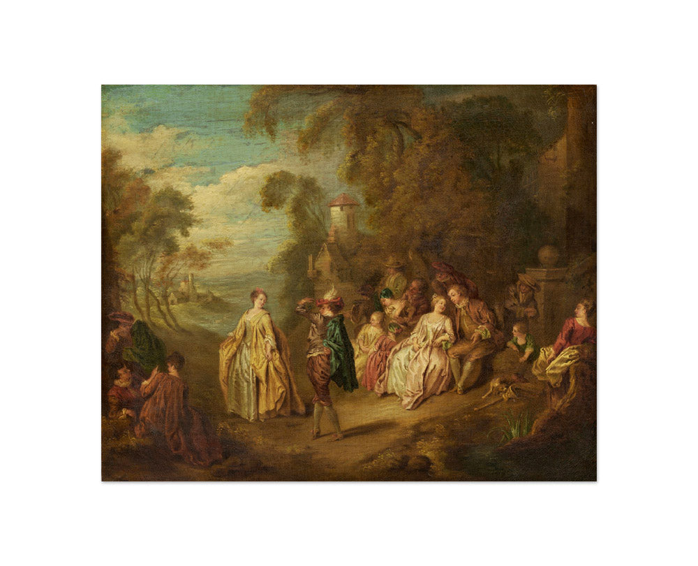 after Jean-Baptiste Joseph Pater - Fête Champêtre - Compact / Full Bleed / No Frame - Poster