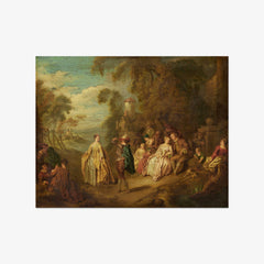 after Jean-Baptiste Joseph Pater - Fête Champêtre - Poster