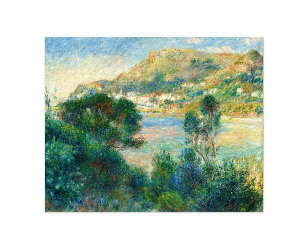 Auguste Renoir - View of Monte Carlo from Cap Martin - Compact / Full Bleed / No Frame - Poster