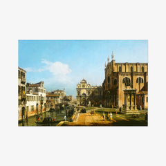 Bernardo Bellotto - The Campo di SS. Giovanni e Paolo Venice - Poster