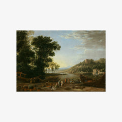 Claude Lorrain - Landscape with Merchants - Poster