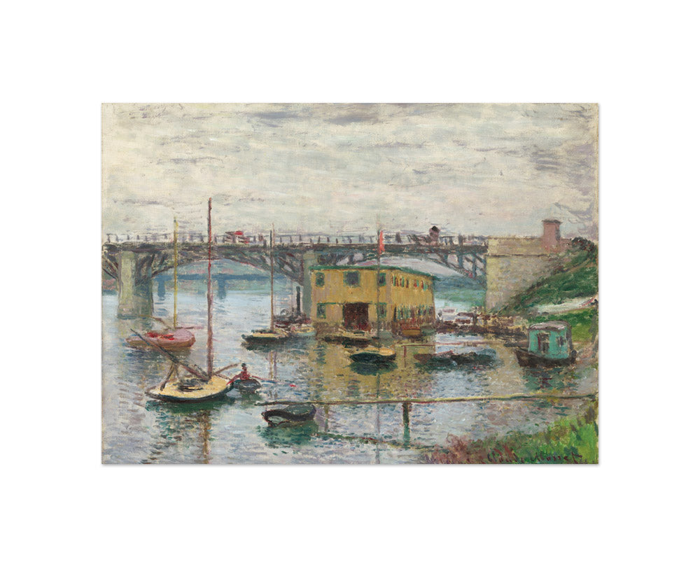 Claude Monet - Bridge at Argenteuil on a Gray Day - Compact / Full Bleed / No Frame - Poster