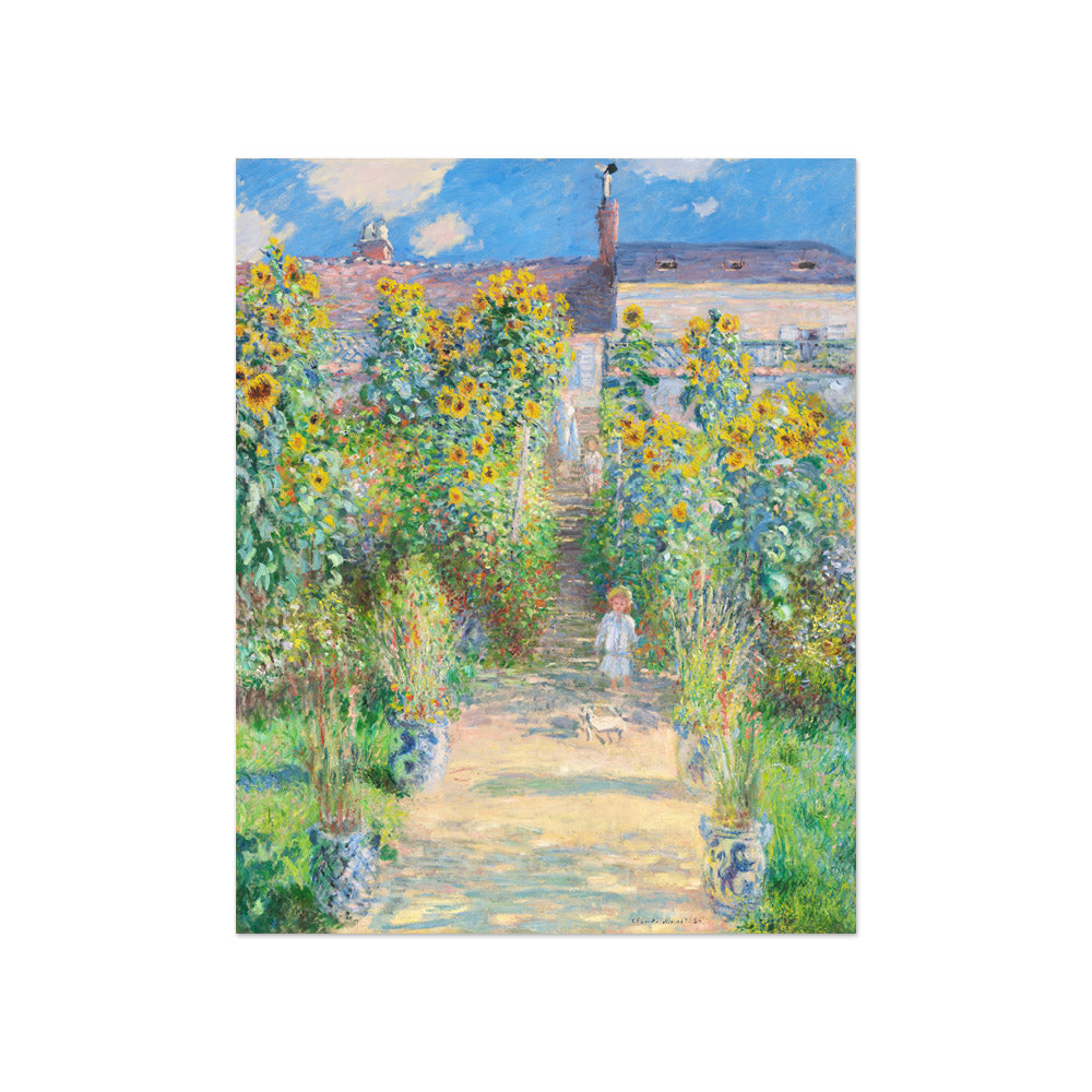 Claude Monet - The Artist’s Garden at Vétheuil - Compact / Full Bleed / No Frame - Poster