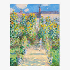 Claude Monet - The Artist’s Garden at Vétheuil - Poster