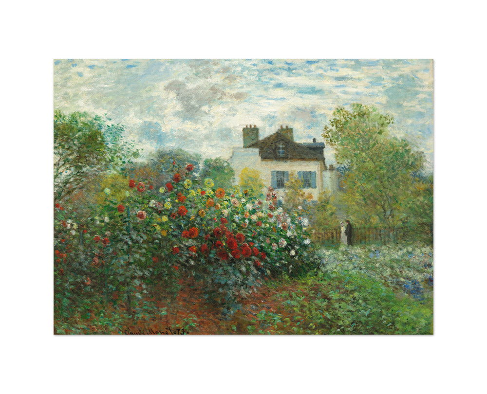 Claude Monet - The Artist’s Garden in Argenteuil (A Corner of the Garden with Dahlias) - Medium / Full Bleed