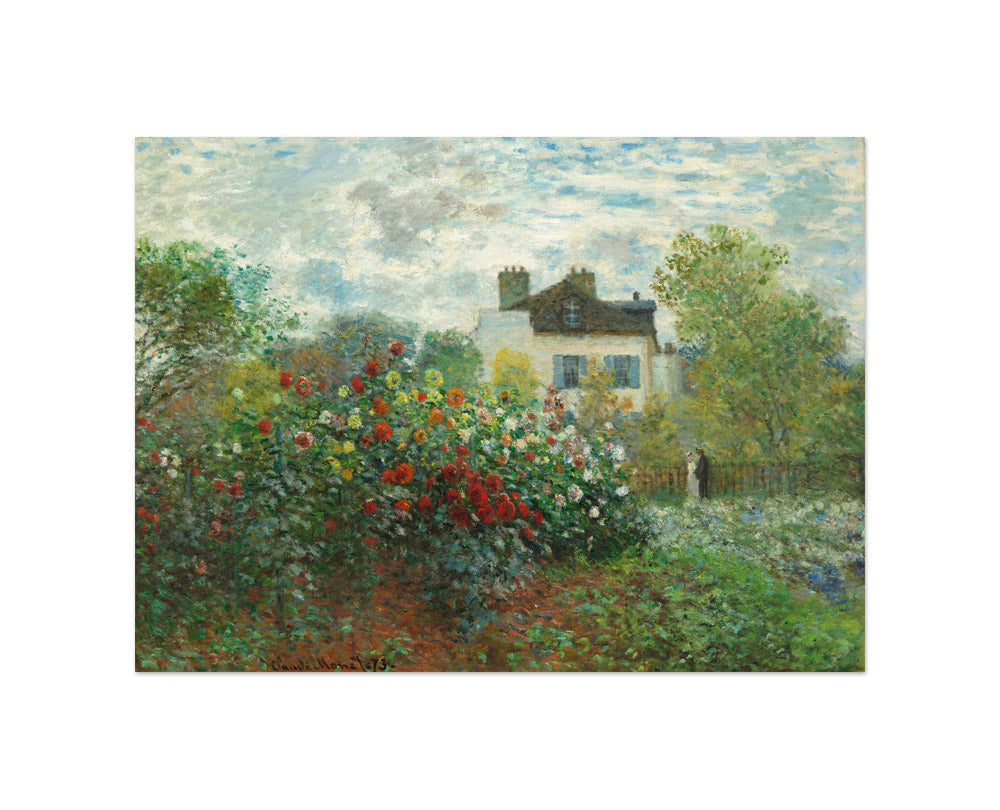 Claude Monet - The Artist’s Garden in Argenteuil (A Corner of the Garden with Dahlias) - Small / Full Bleed