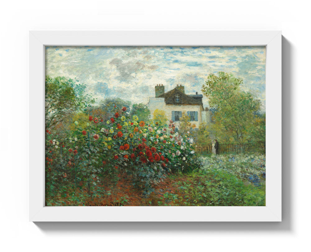 Claude Monet - The Artist’s Garden in Argenteuil (A Corner of the Garden with Dahlias) - Compact / Full Bleed / White