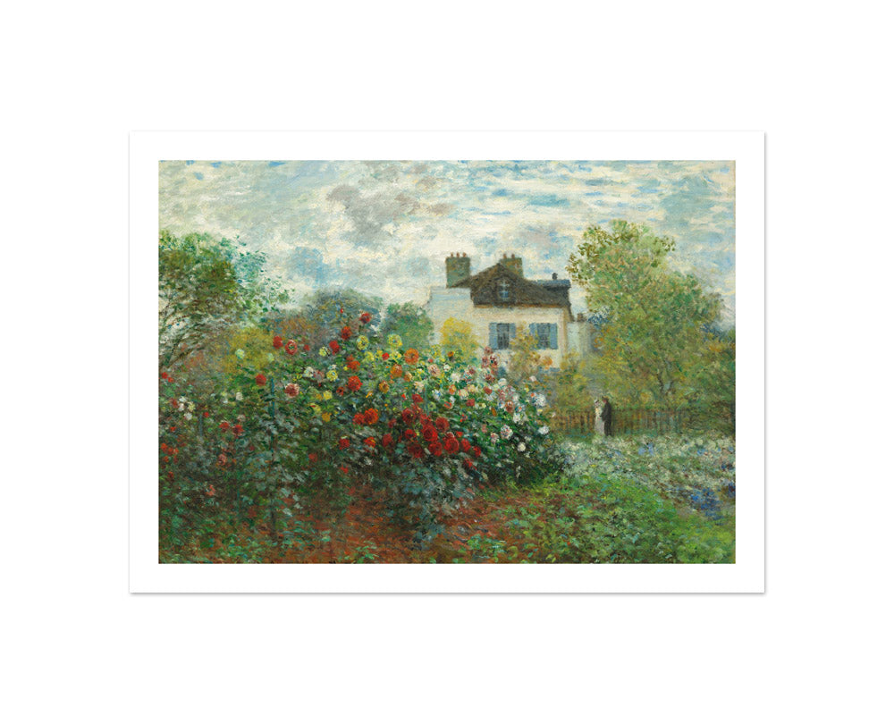 Claude Monet - The Artist’s Garden in Argenteuil (A Corner of the Garden with Dahlias) - Compact / With Margin