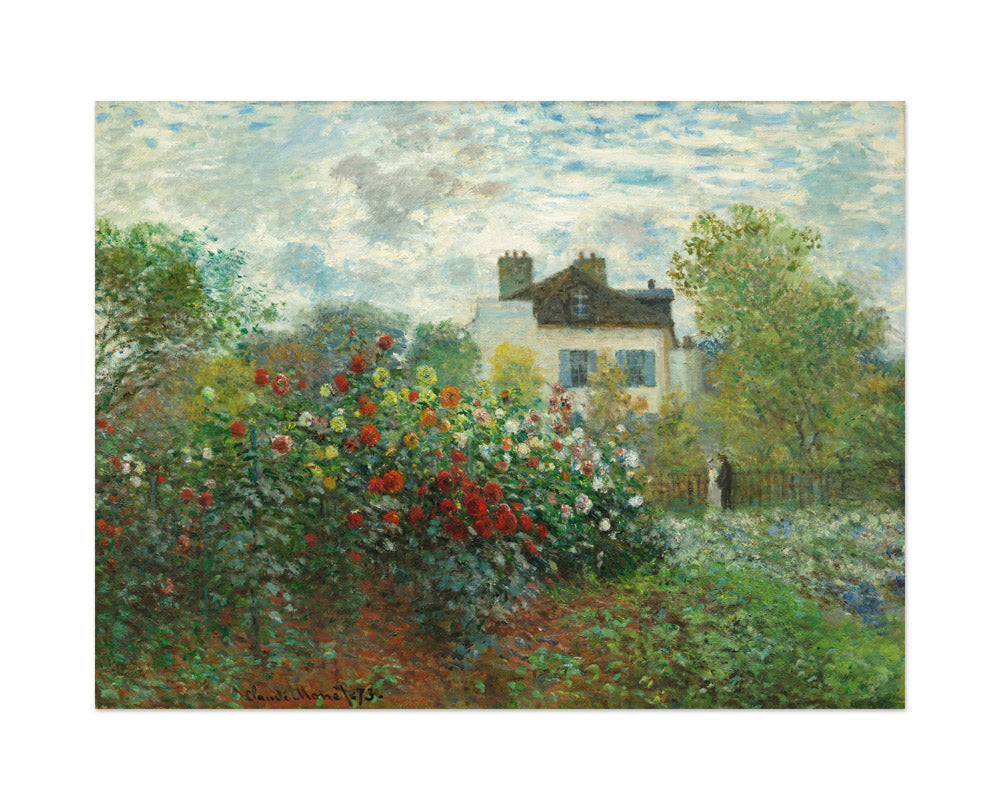 Claude Monet - The Artist’s Garden in Argenteuil (A Corner of the Garden with Dahlias) - Large / Full Bleed