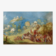 Dosso Dossi - The Trojans Building the Temple to Venus at Eryx and Making Offerings at Anchises’s Grave - Poster