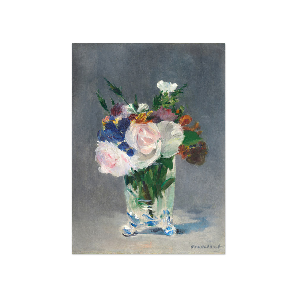 Edouard Manet - Flowers in a Crystal Vase - Compact / Full Bleed / No Frame - Poster