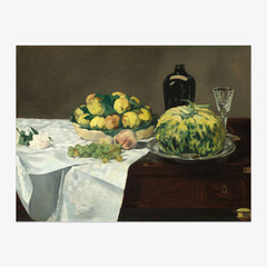 Edouard Manet - Still Life with Melon and Peaches - Poster