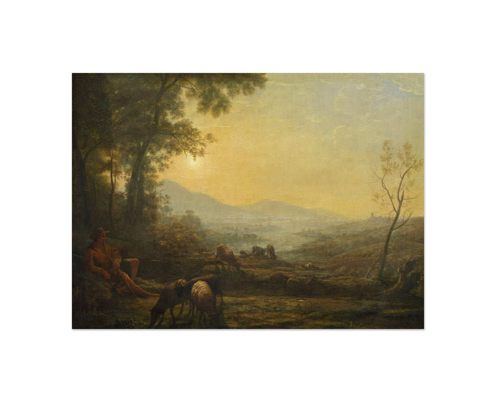 Follower of Claude Lorrain - The Herdsman - Compact / Full Bleed / No Frame - Poster