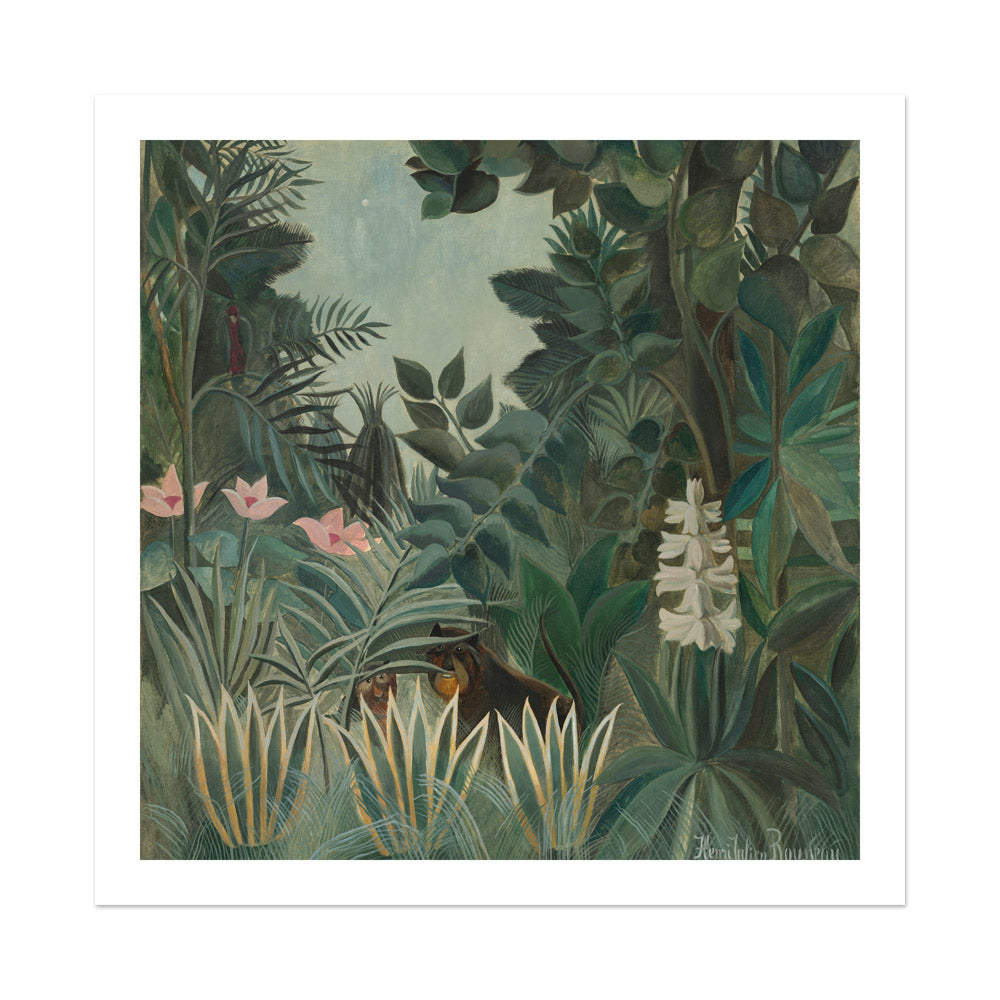Henri Rousseau - The Equatorial Jungle - Large / With Margin / No Frame - Poster