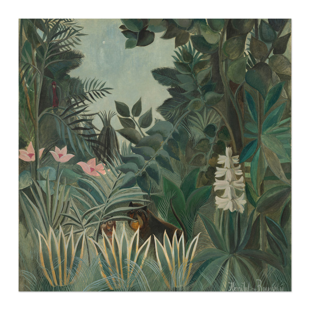 Henri Rousseau - The Equatorial Jungle - Majestic / Full Bleed / No Frame - Poster