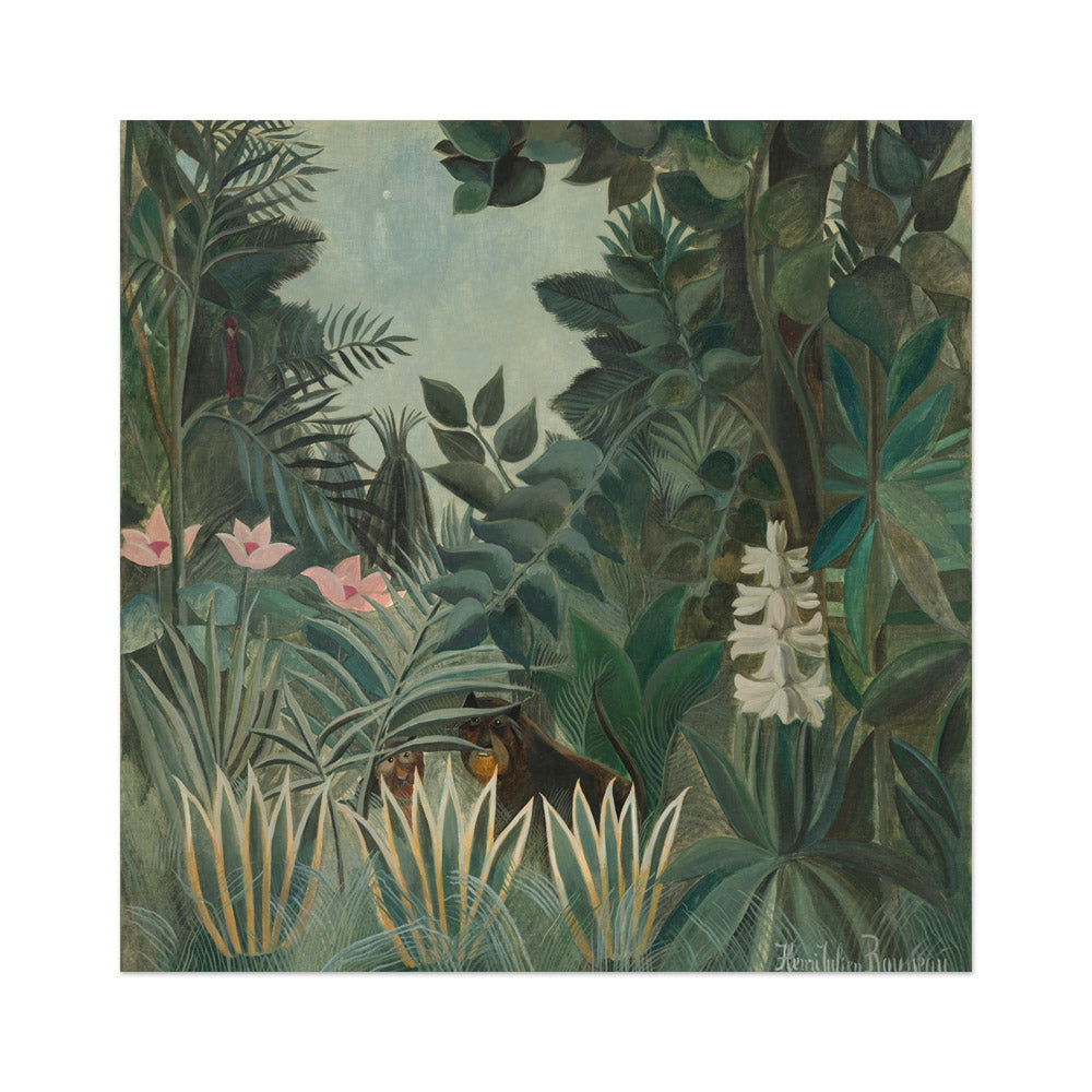 Henri Rousseau - The Equatorial Jungle - Medium / Full Bleed / No Frame - Poster