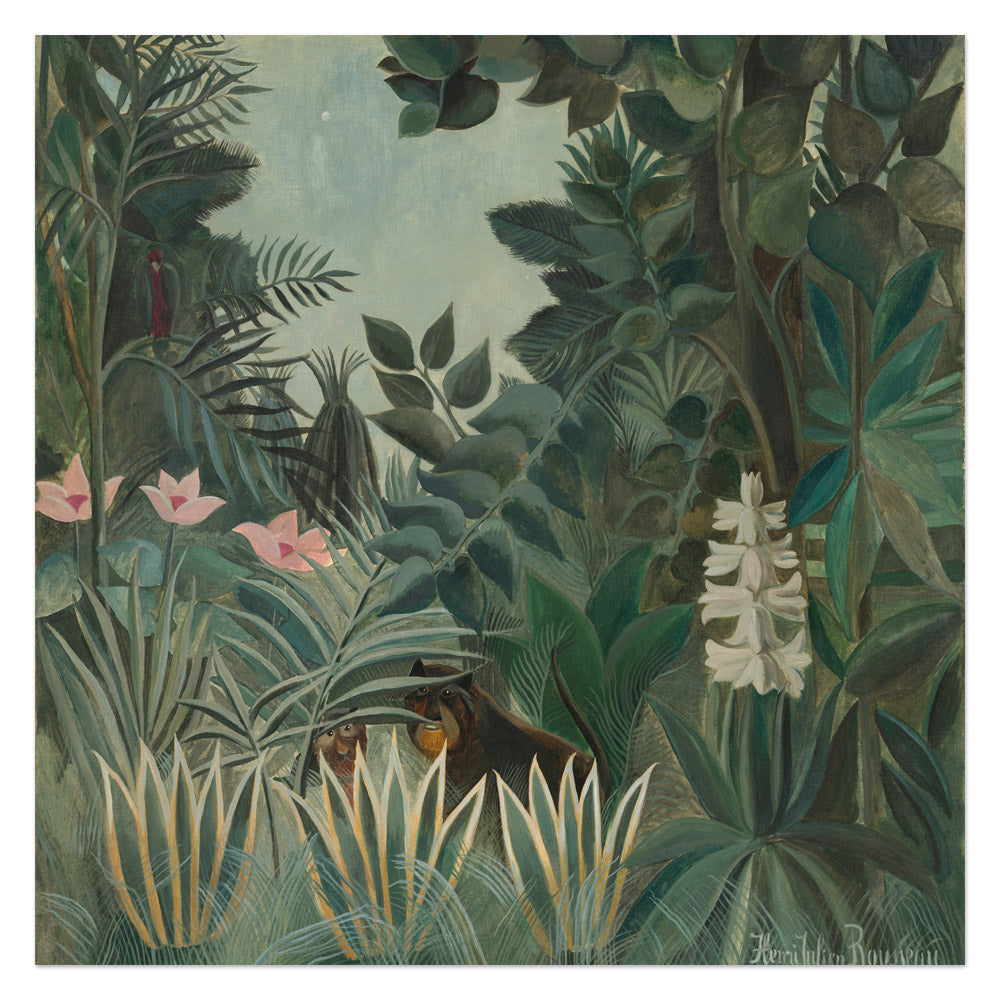 Henri Rousseau - The Equatorial Jungle - Supreme / Full Bleed / No Frame - Poster