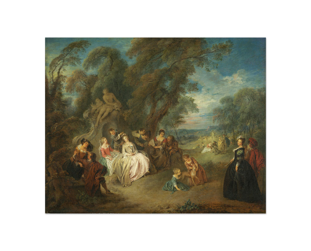 Jean-Baptiste Joseph Pater - Fête Champêtre - Compact / Full Bleed / No Frame - Poster