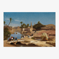 Jean-Léon Gérôme - View of Medinet El-Fayoum - Poster