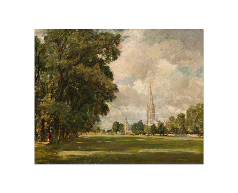 John Constable - Salisbury Cathedral from Lower Marsh Close - Compact / Full Bleed / No Frame - Poster